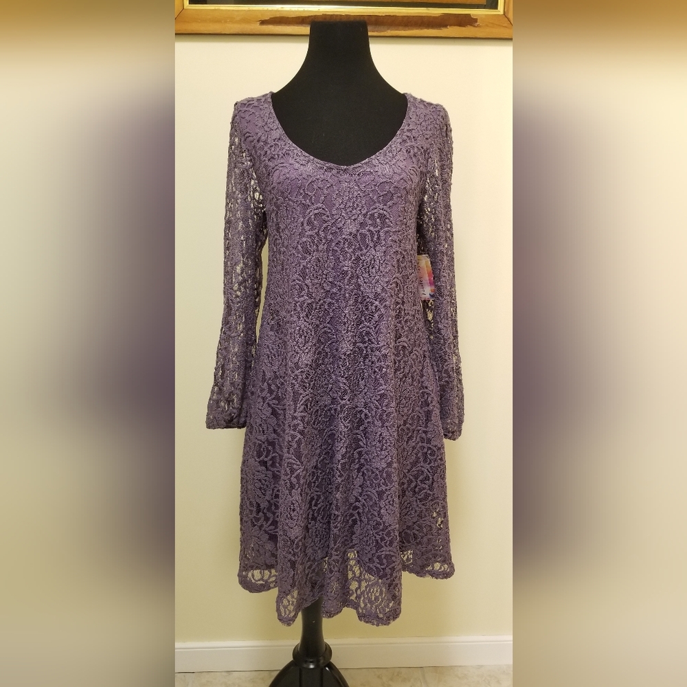 Lace Overlay Dress - NWT by Paisley Raye